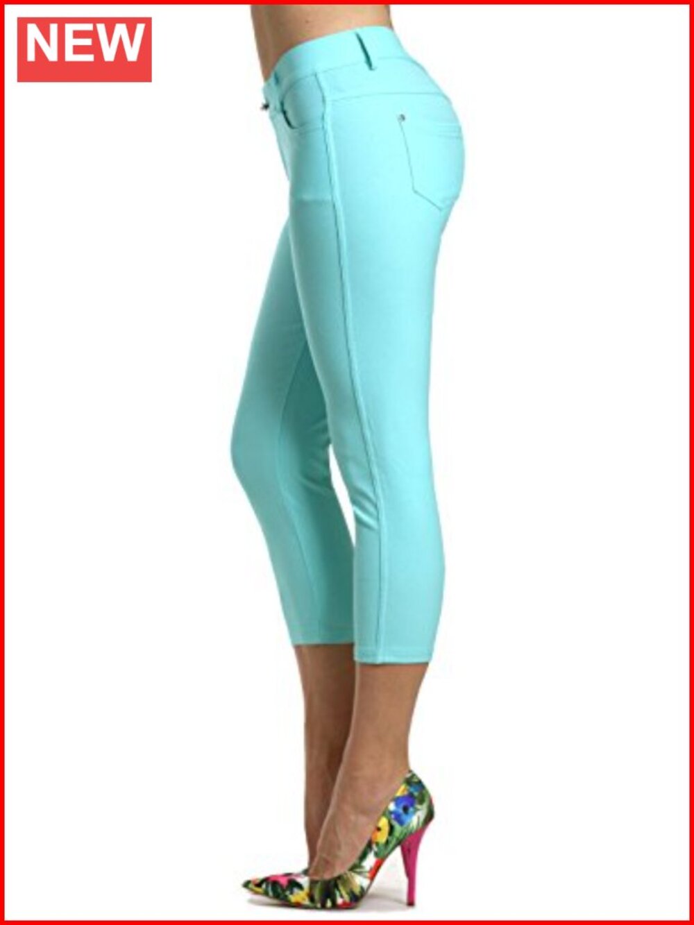 Slimming Jeggings with Pockets, Cotton-Spandex Pull-On, 5-Pocket